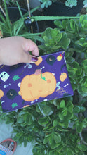 Load and play video in Gallery viewer, Spooky Ghost and Pumpkin Zipper Pouch
