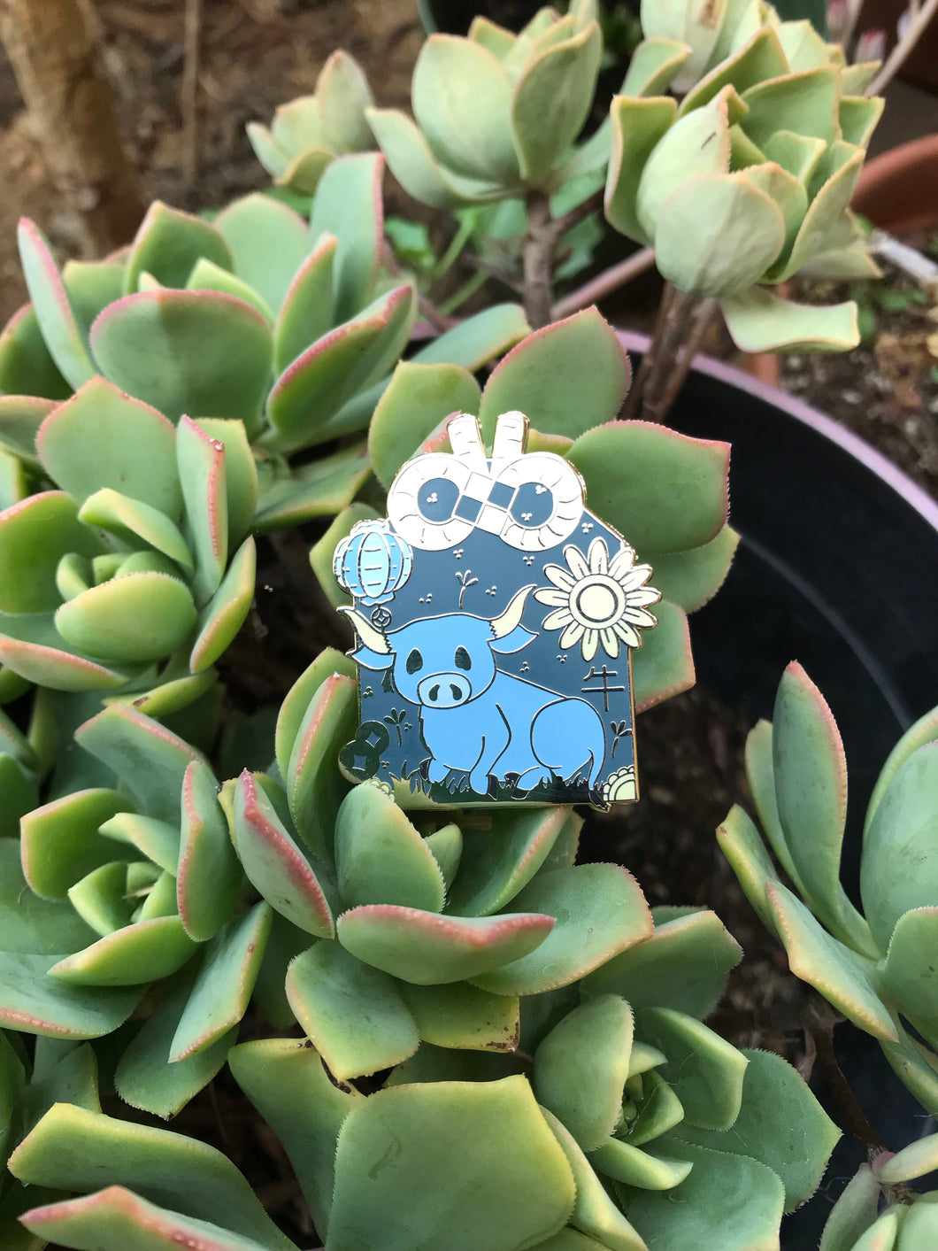 Lunar New Year Enamel Pin: Year of the Ox