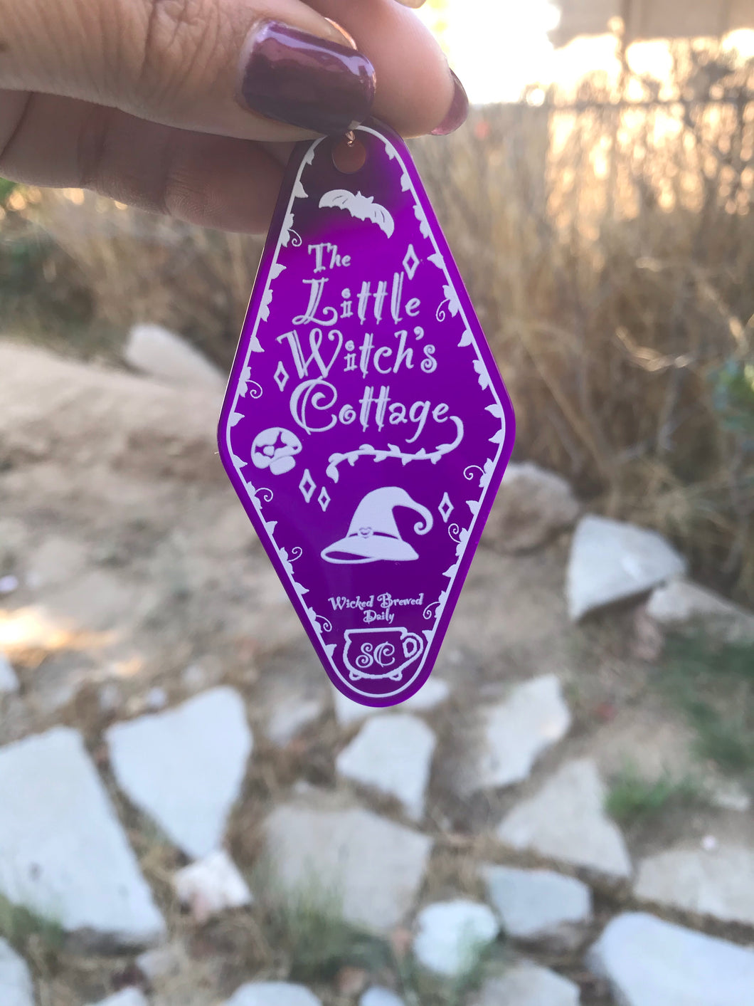 The Little Witch's Cottage Room Keychain
