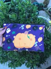 Load image into Gallery viewer, Spooky Ghost and Pumpkin Zipper Pouch
