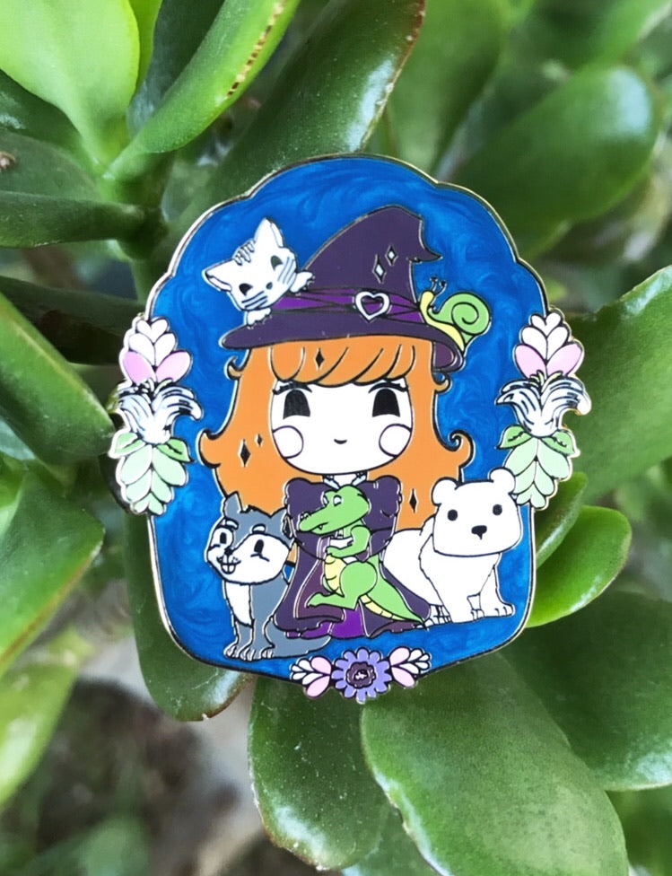 Magical Creature Witch Pin